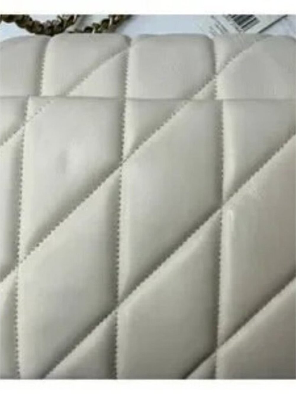 Coach Tabby Shoulder Bag 26 With Pillow Quilting Brass/Chaulk New with minor - Picture 3 of 8